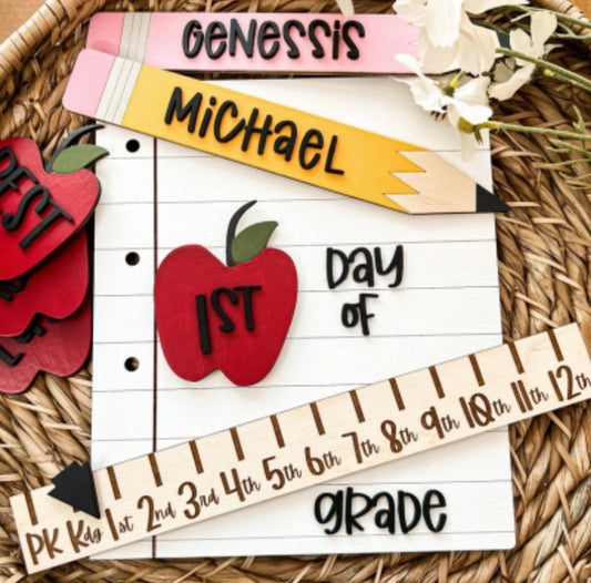 Customize 1st Day of School Sign