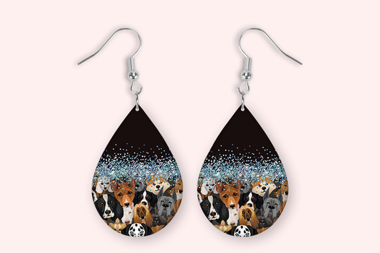 Dog Earrings - Glitter