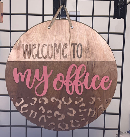 Welcome To My Office Wreath